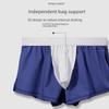 Men's Summer Cotton Boxer Shorts - Loose Fit Trendy Youth Sports Underwear