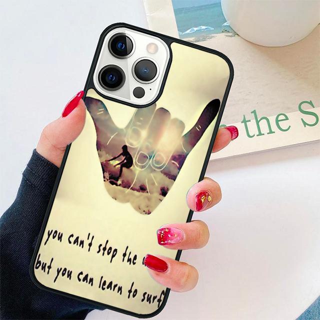 Surfer Surf Hang Loose Shaka Phone Case Cover For iPhone 17 Air 15 16e 14 13 11 12 Pro Max Max Plus Back Coque shell