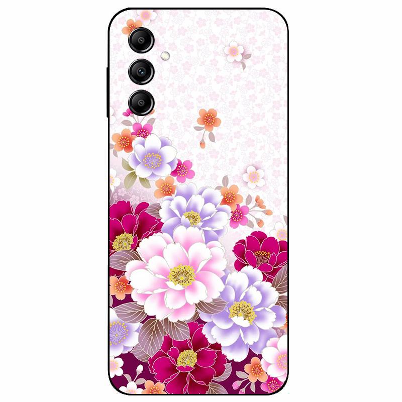 For Samsung A14 4G A 14 M14 5G Case Painted TPU Soft Silicone Black Funda for Samsung Galaxy A14 A145F Bumper GalaxyA14 M 14 Bag