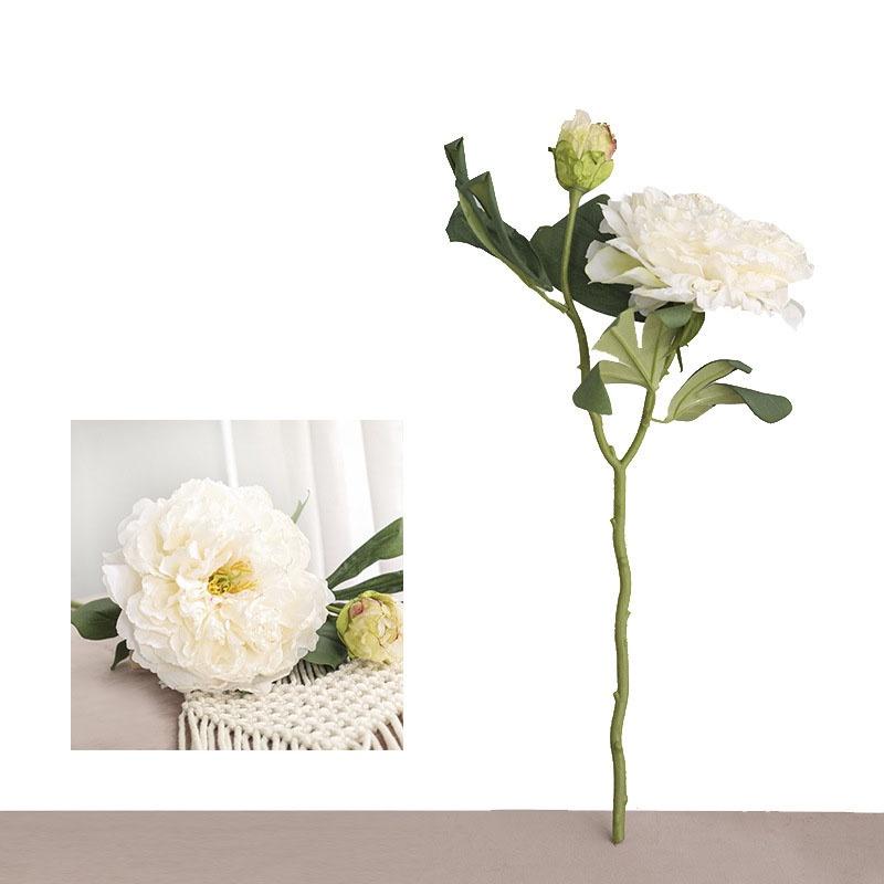 

2 большие головы Роза Красный Пион Искусственные цветы Букет Поддельный цветок для дома невесты Свадебные украшения