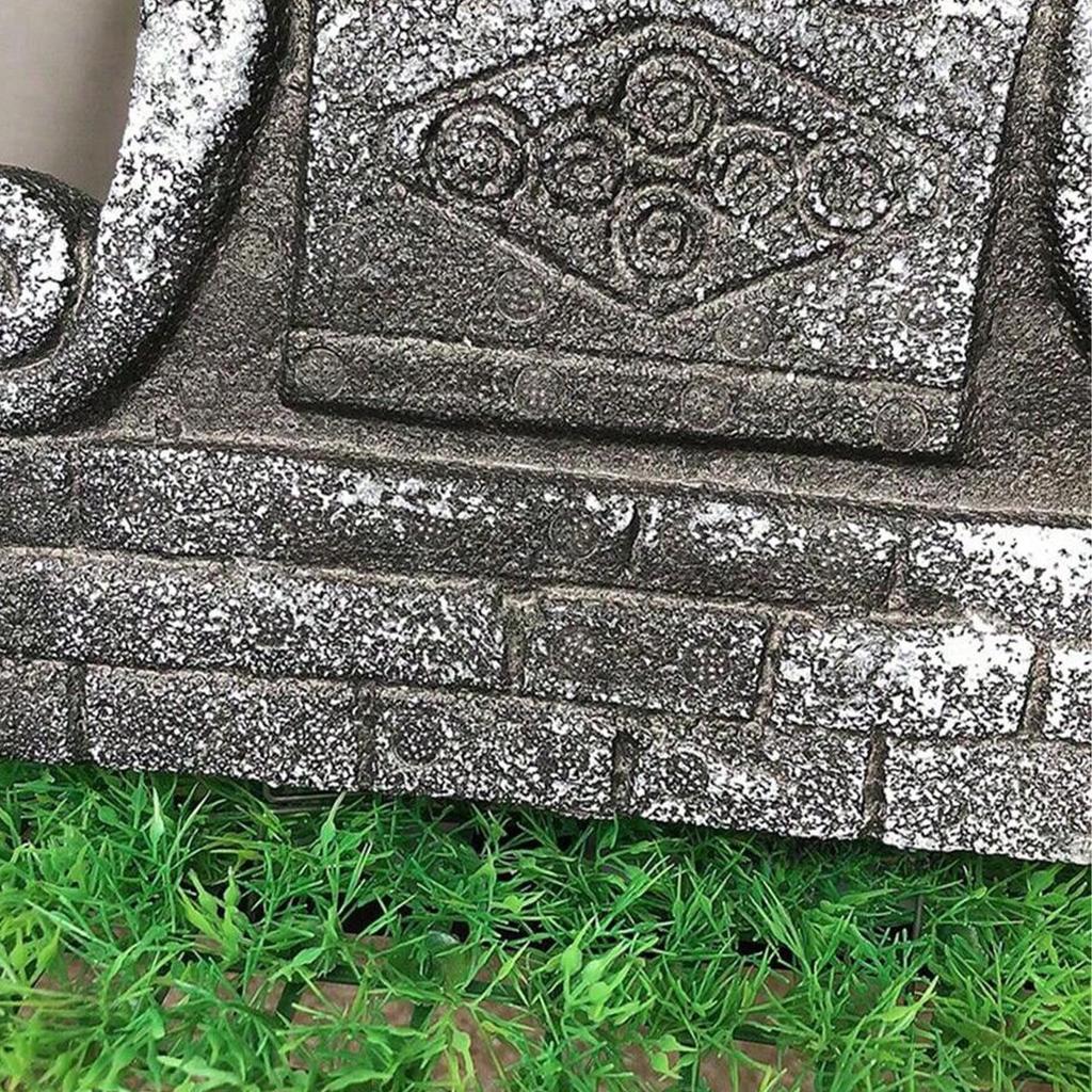 1PC Halloween Foam Tombstone with RIP Letters Scary Graveyard Decoration for Yard Haunted House Party Display Easy Assembly