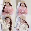 New Hand Knitted Funny Woolen Hat Long Horn Lace Clown Pullover Hat