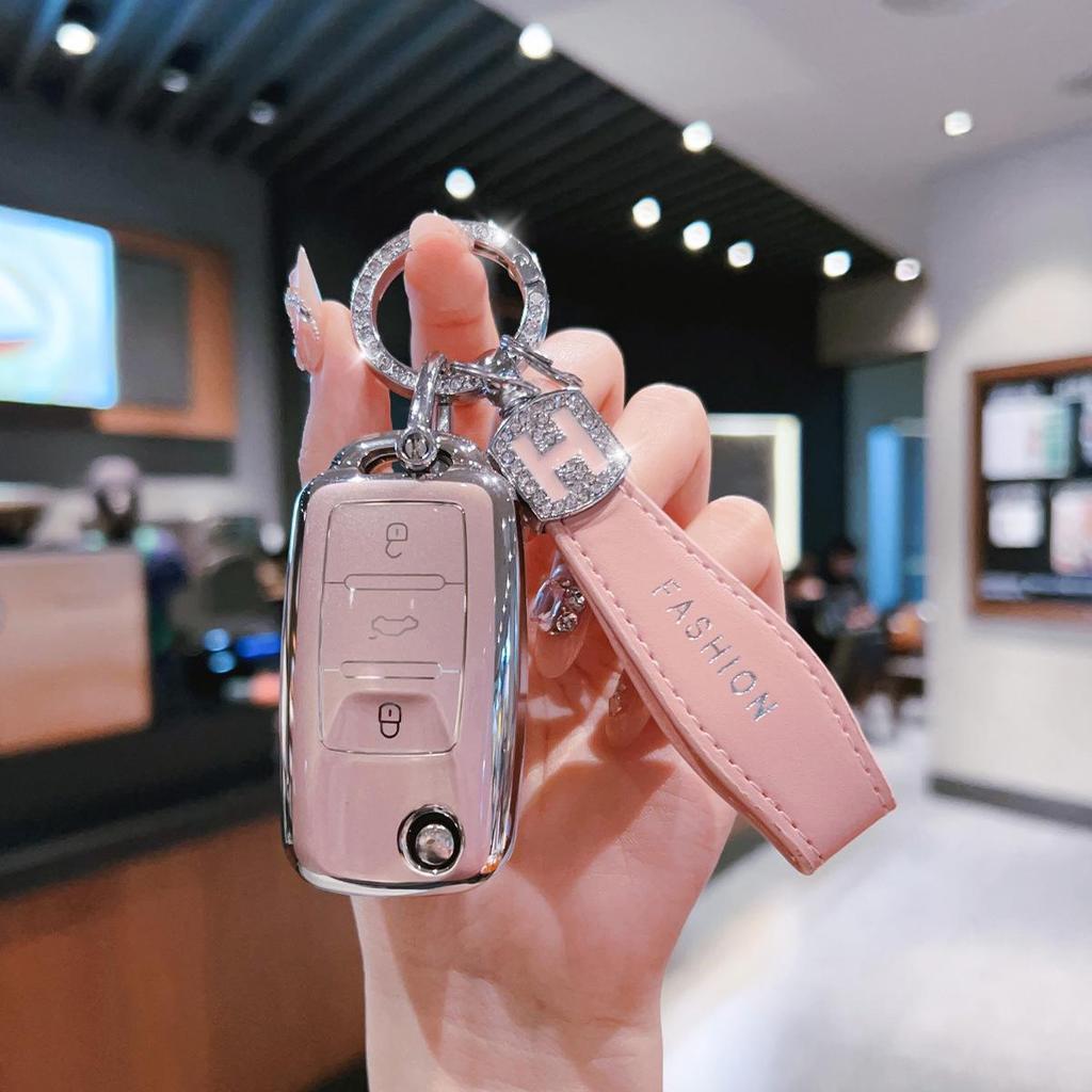 Volkswagen Bora High-End Vollabdeckung Schlüsseletui - Premium Personalisierte Schutzhülle mit Schnalle