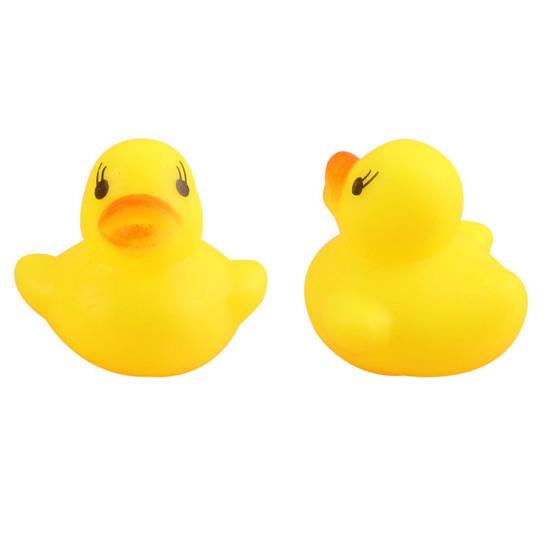 5Pcs Bath Toy Squeaky Duck Baby Water Toy Compact Children Hearing