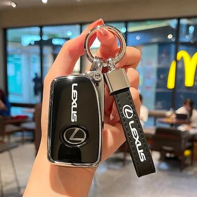 Funda de TPU para Llave de Coche Moda Cubierta Protectora de Llaves Para 300h 350 NX RX GS 250 IS250 350 ES300h Llavero Largo de Cuero Accesorio