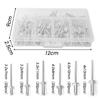 120PCS M3.2 M4 Aluminum Alloy Blind Rivets Fasteners Dome Head Blind Pop Rivets Assorted Set Nail Pull Furniture Assortment Kits