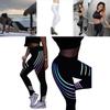 Women's High-waist Leggings With Reflective Strip For Gym And Yoga Workout