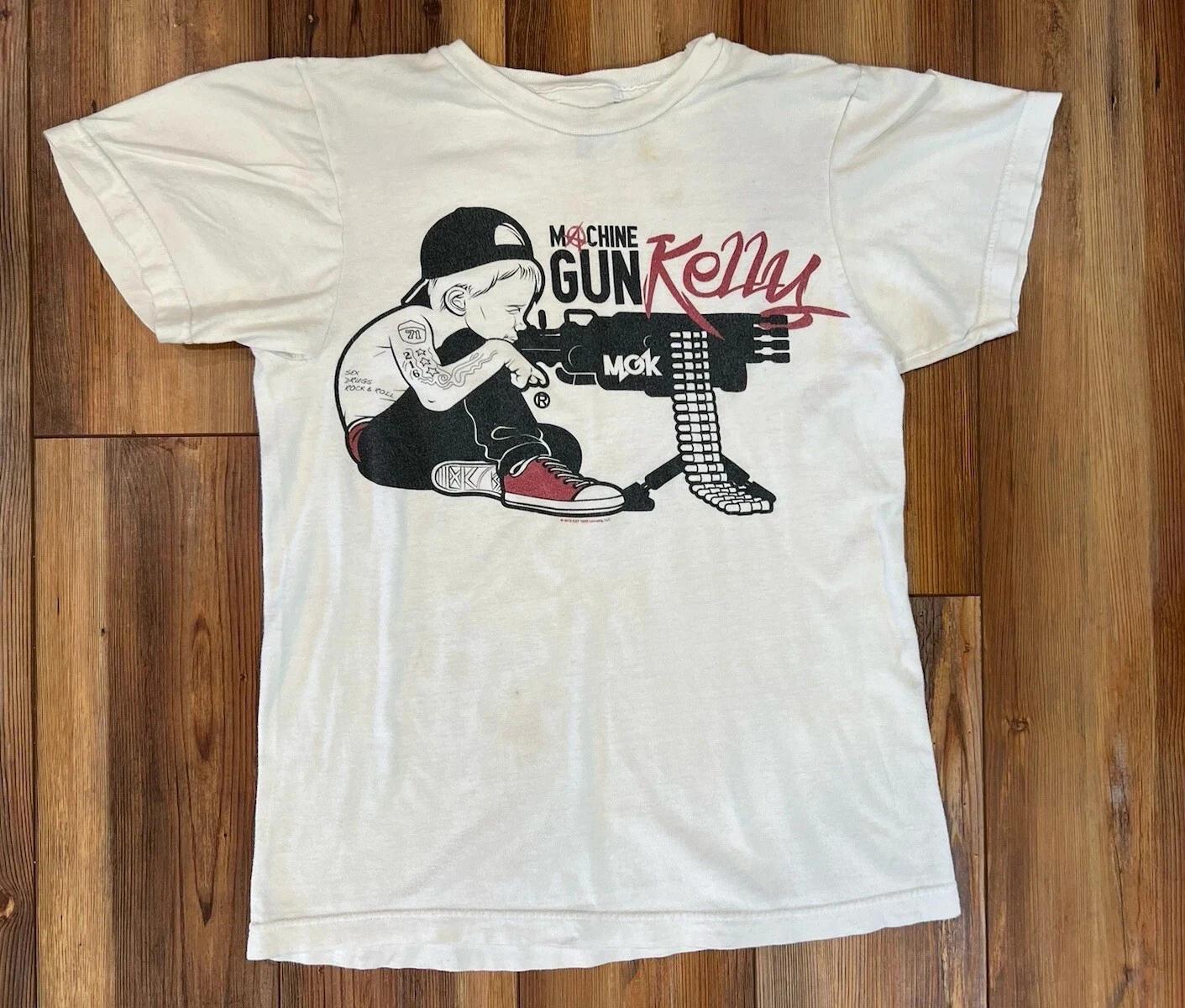 

НОВИНКА! Machine Gun Kelly MGK 2012 Тур Lace Up Футболка Подарунок для Фанатів Розмір S-4XL Високоякісна Розкіш Для Чоловіків та Жінок Топ 4XL