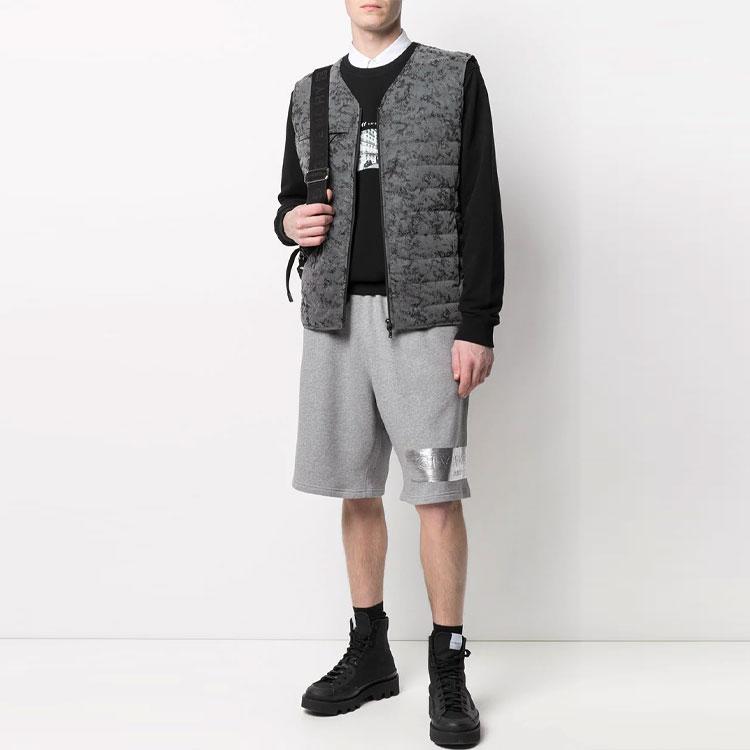 Y-3 FW21 Logo Print Padded Vest Men Vests Gray GV4181