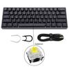 SK61 Gk61 Portable 60% Mechanical Keyboard Gateron Optical Switches Backlit Hot Swappable Wired Gaming Keyboard For