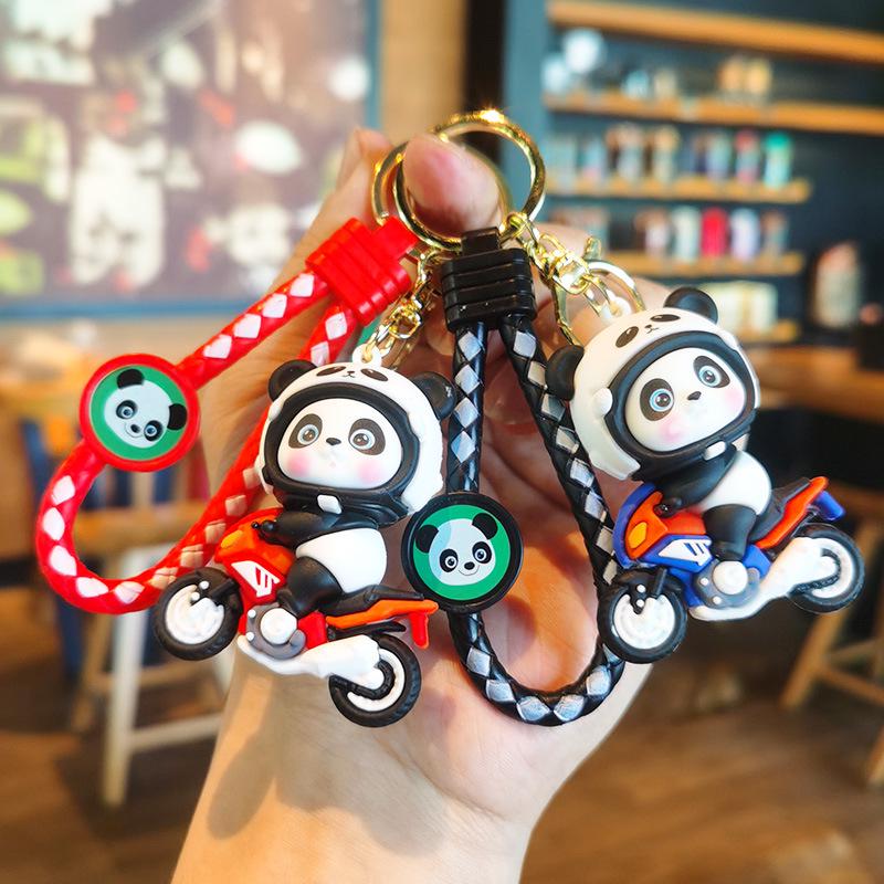 Sichuan Panda Keychain: Cute Big Panda Pendant Doll for Tourists