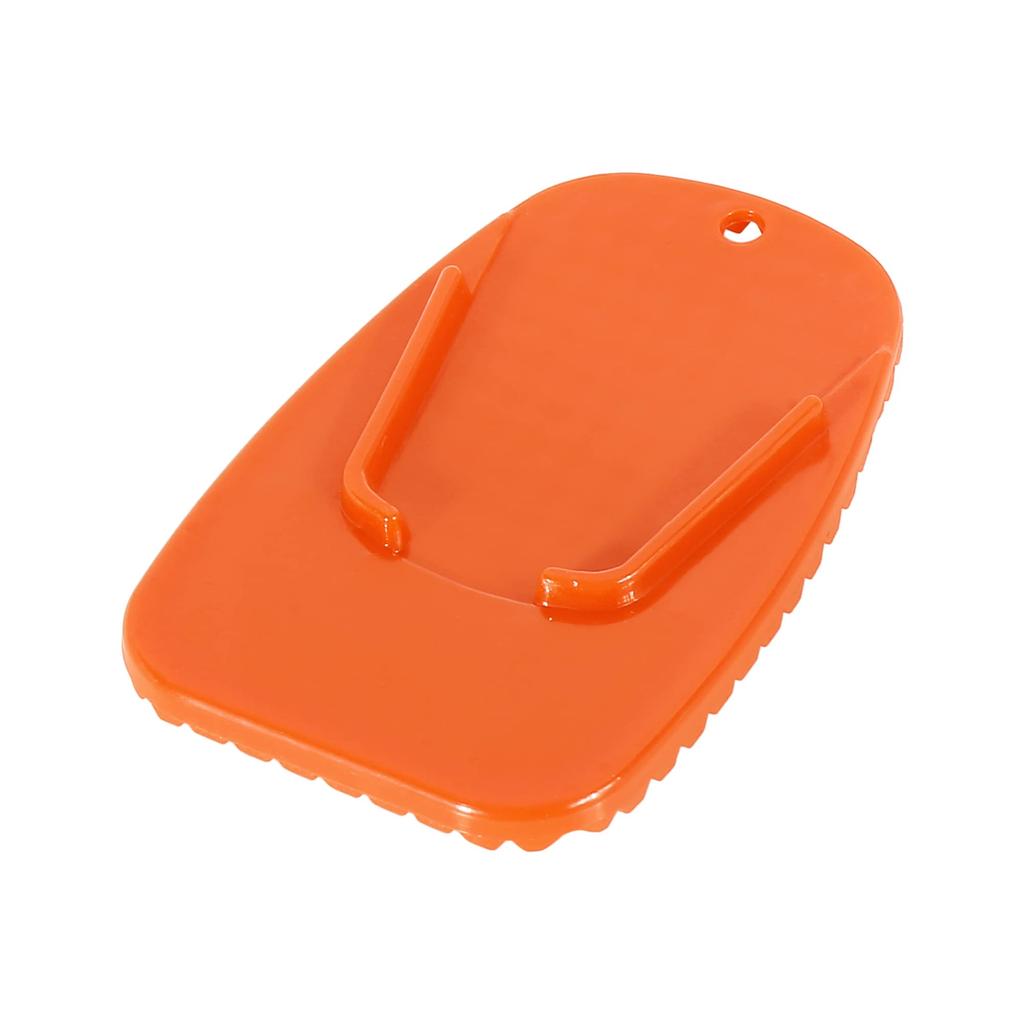 F FIERCE CYCLE Motorcycle Kickstand Pad Support Plate Pad Side Stand Extension Pad 4.5 X 4.3 Cm Orange