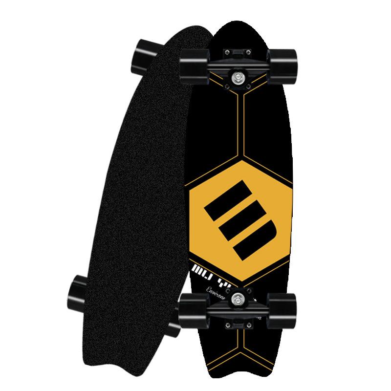 Professionelles Surfland-Skateboard aus Ahorn mit Einzelrocker, Cruiser-Skateboard, Longboard, Kindersport, Straße, Outdoor-Fitnessstudio