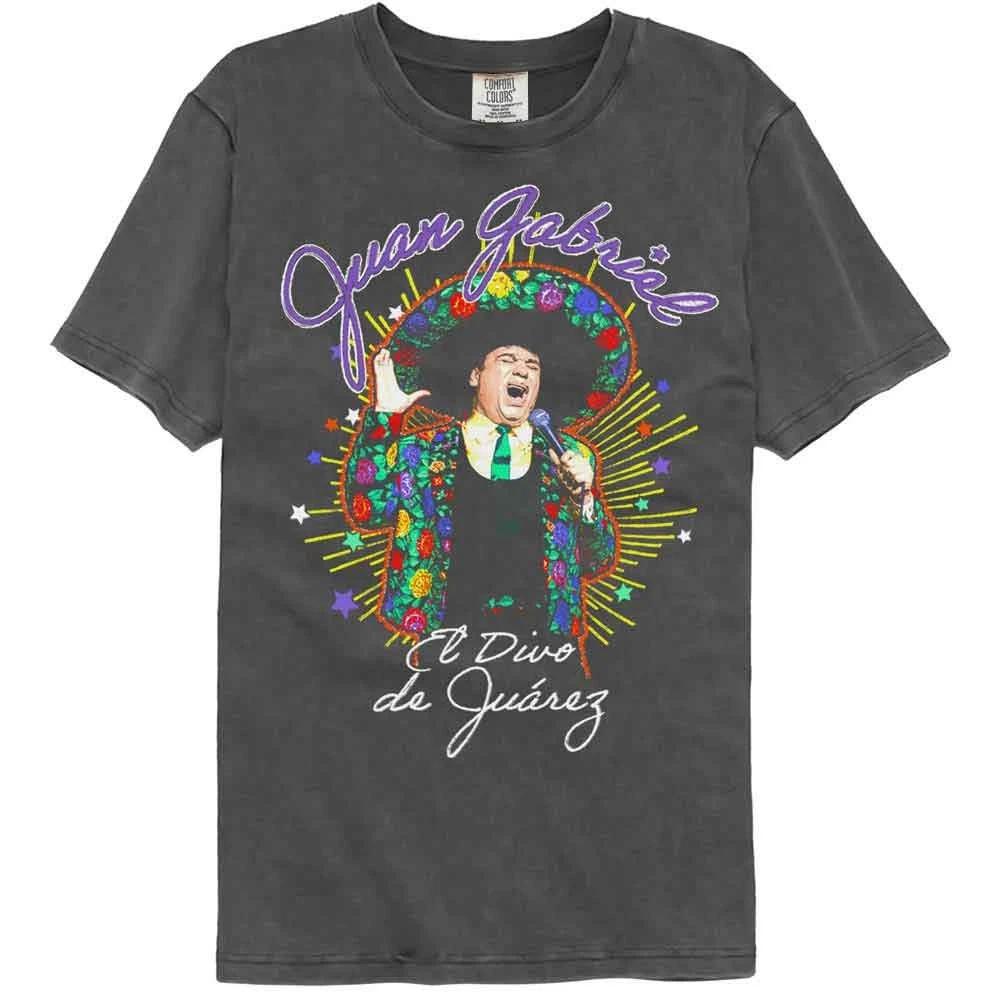 Juan Gabriel - El Divo - American Classics - Gray Solid Short Sleeve Comfo 140