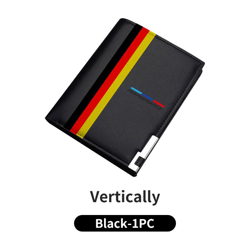 YMZD7 For BMW Men Wallet Car Logo Leather Purse Card Holder License E91 E92 E93 E60 F10 F30 E39 E36 E87 X3 X5 E70 E46 E90