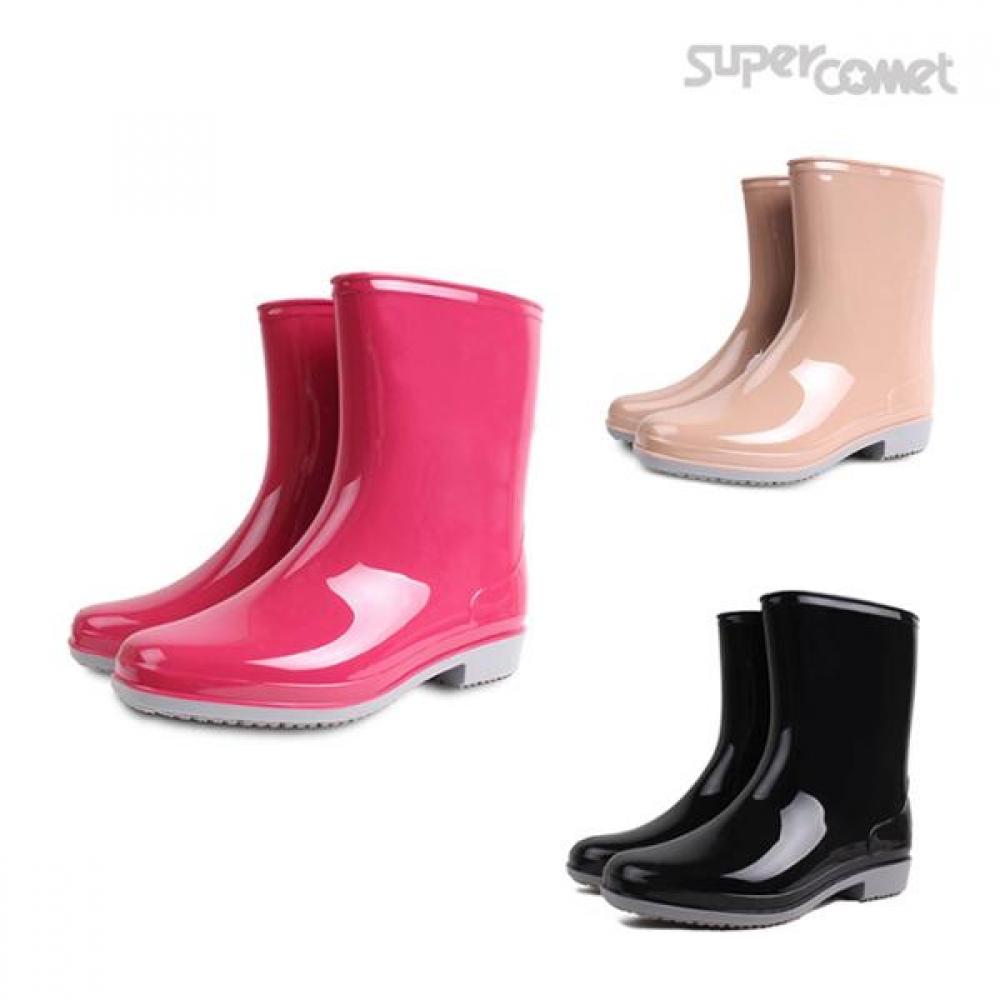 

Женские резиновые дождевые сапоги Supercamit, нескользящие, ультралегкие blacks/245