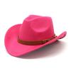 Western Cowboy Hat With Satin Weave For Men And Women Summer Winter Sun Protection