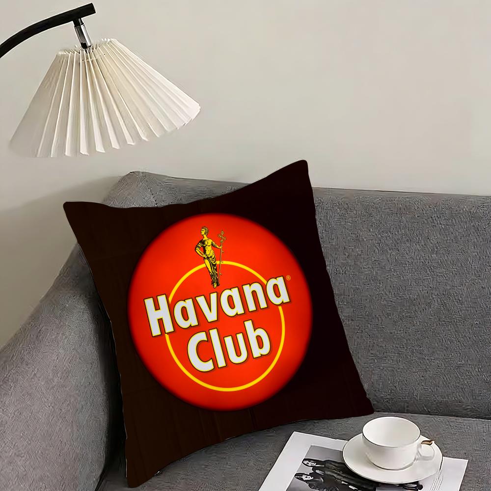H-Havanas C-Clubs Cushion Cover Pillowcase Comfort Sofa Bed Silky Elegant Invisible Zipper Decorative Cushion Cover
