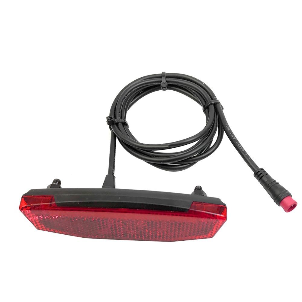 Red Ebike Rear Tail Light 6V-60V Voltage Riding LED Light Durable LED Warning Light  Electric Bike