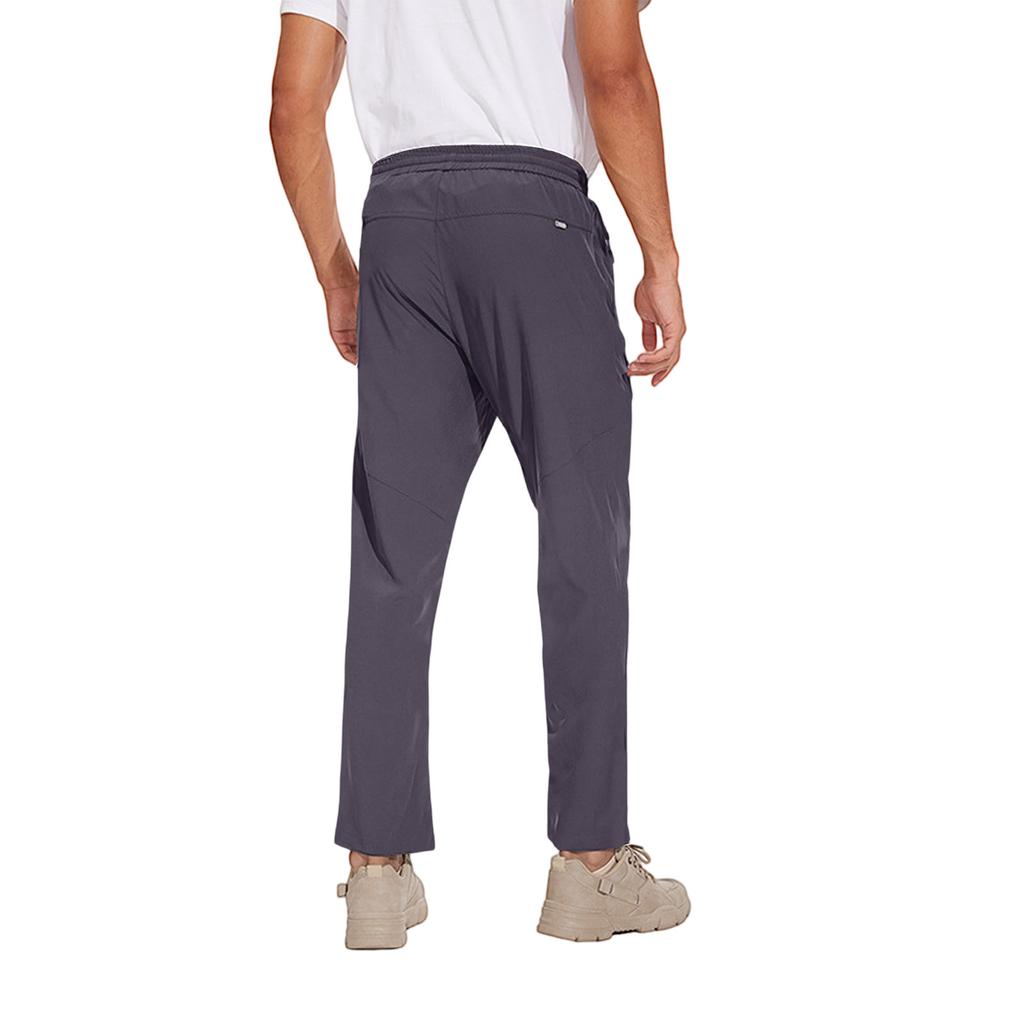 Pantaloni Jogger Sportivi da Uomo con Tasche con Zip, Vita Regolabile con Coulisse, Abbigliamento Sportivo Leggero per Corsa, Allenamento e Comfort Quotidiano