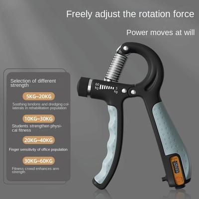 Zählgriffkraftgerät für Männer, professioneller verstellbarer Handtrainer, Rehabilitationsübungsgerät für die Kraft der Finger, Arme und Handgelenke