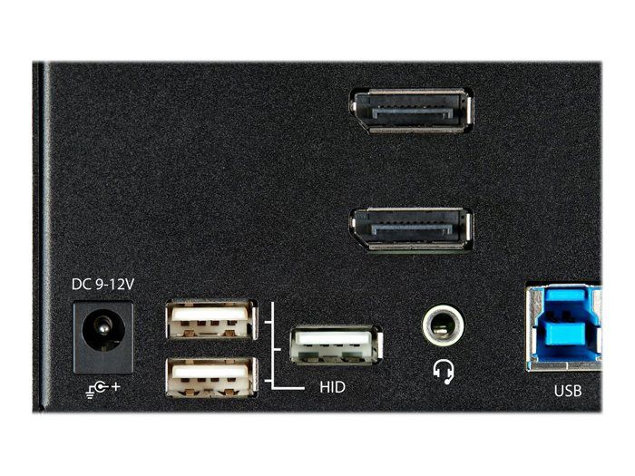 Commutateur KVM - Startech - SV231TDPU34K - 3 Écrans 4K 60Hz - USB 3.0 - Boîtier En Acier