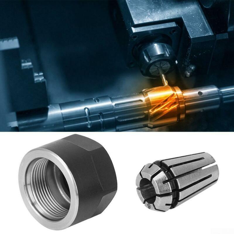 ER11 Spring Collet Chuck Clamping Nuts Lathe For CNC Milling Spring Steel