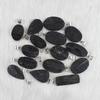 Black Tourmaline Druzy Gemstone Pendant Jewelry Making For Silver Jewelry Supply Healing crystal Bezel Pendant Necklace Gift For Her