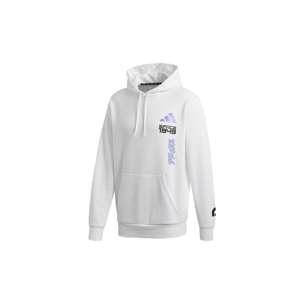 adidas Sweatshirts Men's White Hooded Moderate Regular GI6397