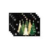 Christmas Placemat Set of 4, Christmas Tree Heat- Table Mats for Holiday Home Decor