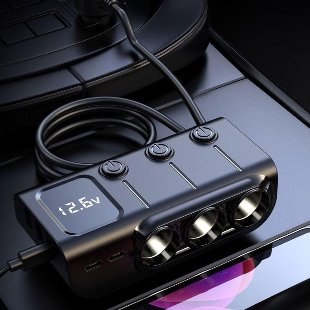 Multi Ports Car Charger Adapter 12V/24V Car Plug Splitter Easy To Use Car Socket Splitter  for Car