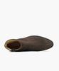 Firenze Atelier Hidden Zipper Detail Slim Toe Suede Zip-Up Boots 3343-Qs [Dark Brown]