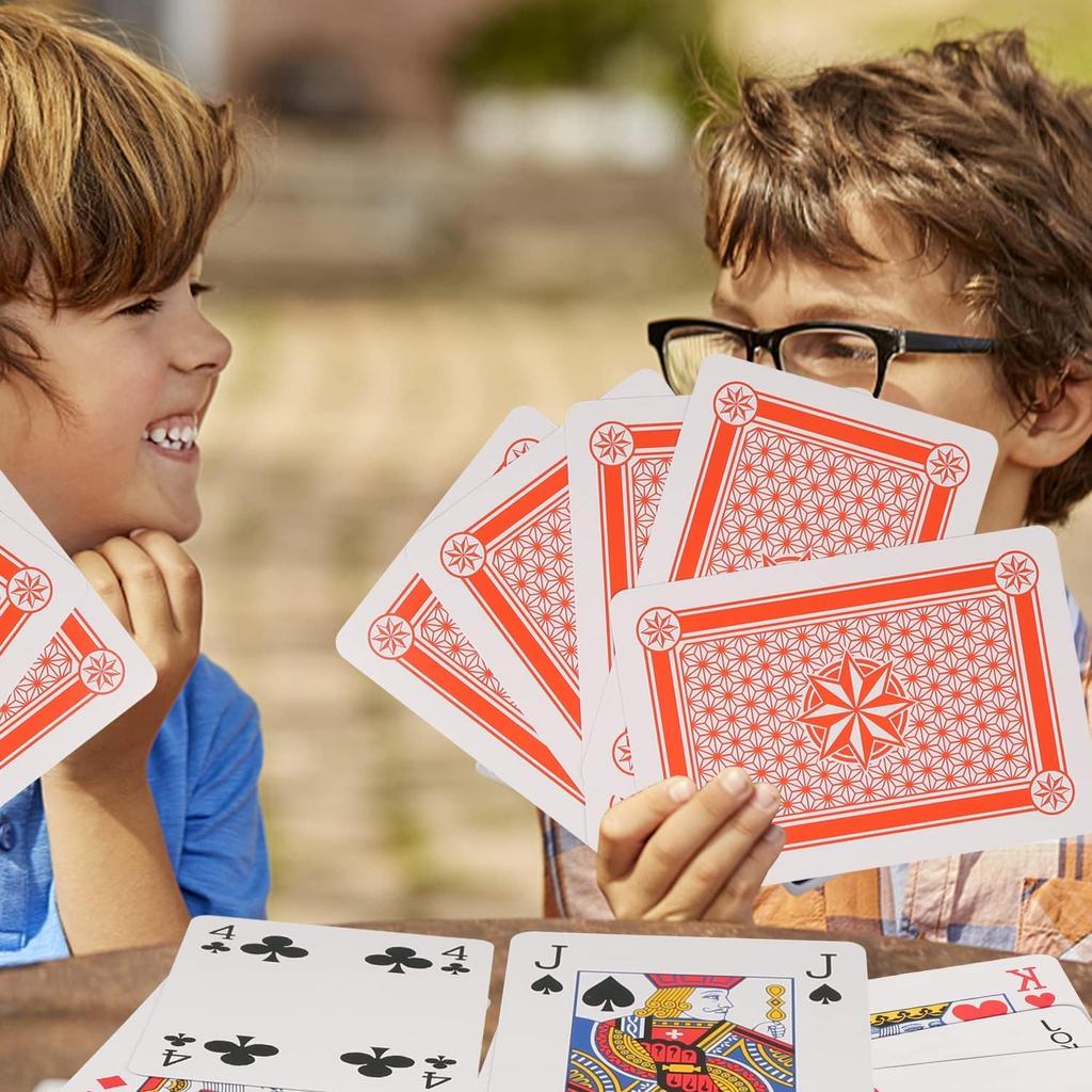 King Size Playing Extra Big Trumps Cards, Large, Family-Friendly, 2x-6x Magic, Jokes, (6x)