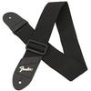 FENDER Economy Strap GOLD 2" Black Polyester Logo Straps Guitar Straps