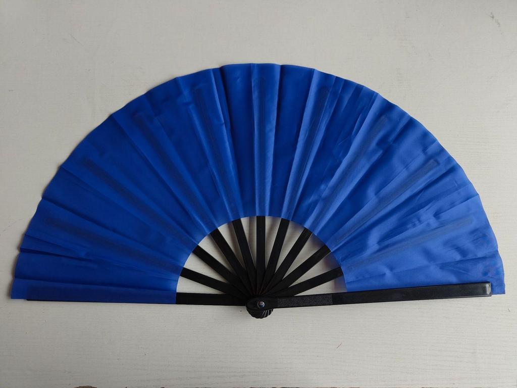 Leque dobrável de 7 polegadas de cor sólida - Acessório de performance de dança e para refrescar