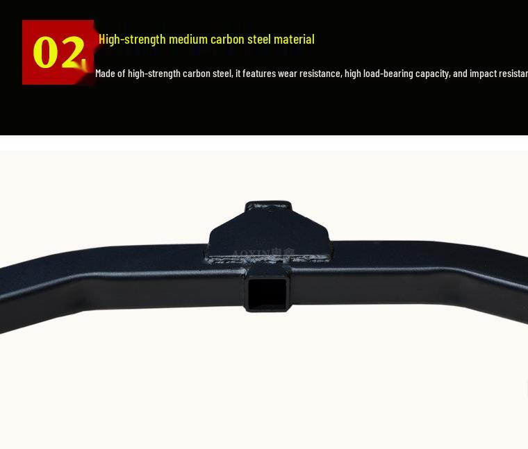 Compatible Tow Hook and Tow Bar for 07-25 Toyota Highlander, Rogue, Wildlander.