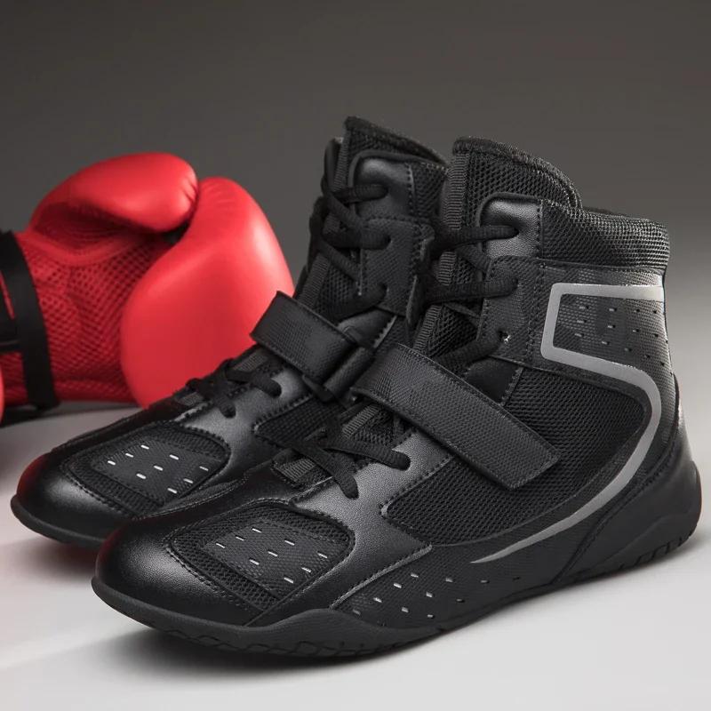 New Men Wrestling Shoes Women Wrestling Sneakers  Boxing Footwears Anti Slip Gym Shoes