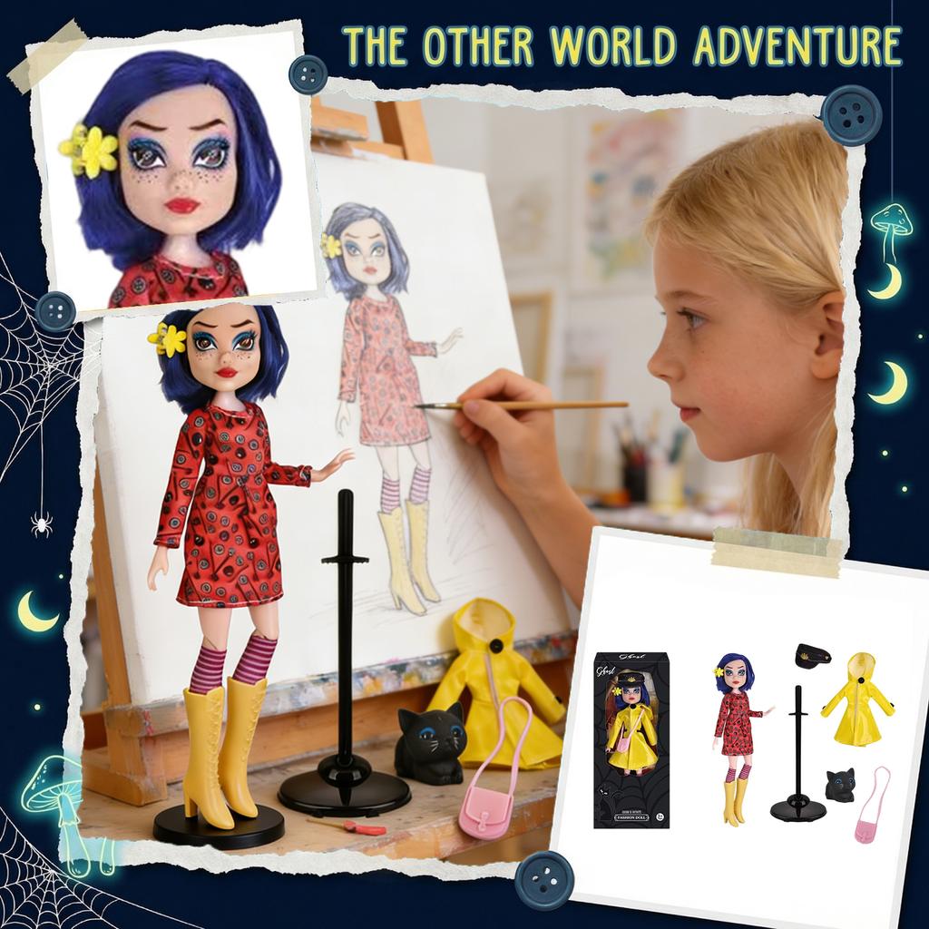 Fashionable Plastic Doll Figures Unique Fashion Clothing And Colorful Hairstyles To Create Perfect Gifts For Children