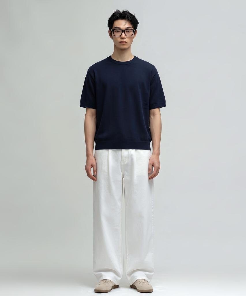 VERYVAIN Essential Summer Round Knit (Dark Navy)