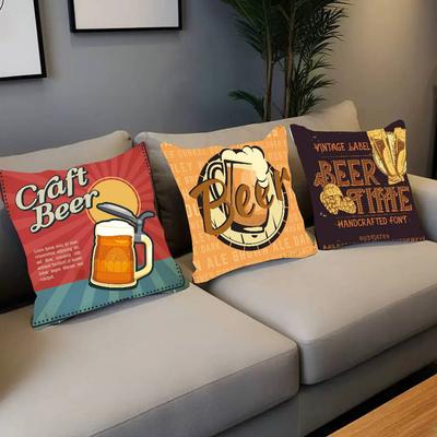 Fronha Estilo Retro Cerveja Vinho Decoração de Casa Manta para Sofá Cama Carro Decoração de Quarto Ideia de Presente