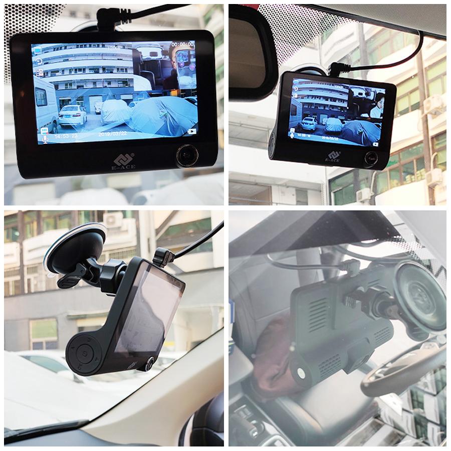 Car DVR 1080P 3 Camera  Lens DVR Dash Cam 170 Wide Angle G-Sensor Auto Rearview Recorder Support Night Vision
