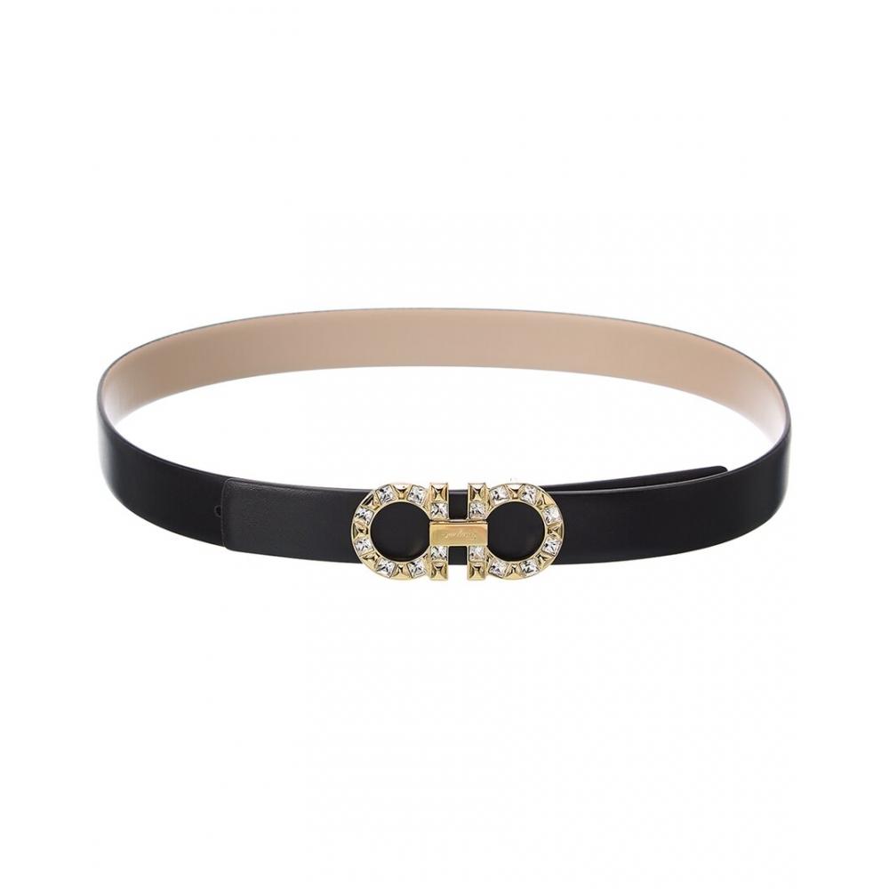 

Salvatore Ferragamo Ferragamo Gancini Reversible & Adjustable Leather Belt