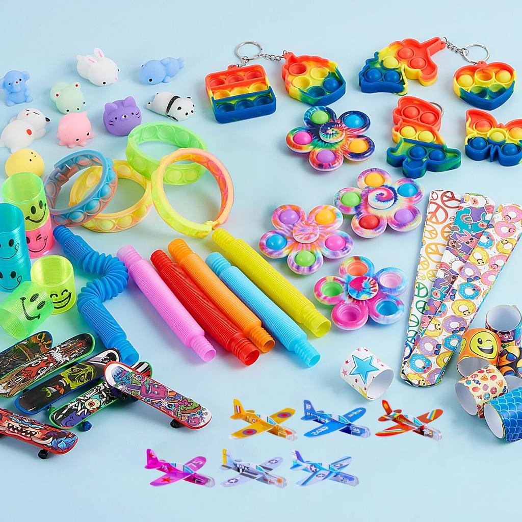 30/60/90 Pcs Party Favors for Kids Popular Fidget Toys Pack Goodie Bags Fillers for Kids Birthday Party, Prizes in Bulk