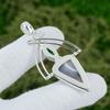 Trillion Botswana Agate Stone Chrome Diopside Pendant Jewelry Sterling Silver