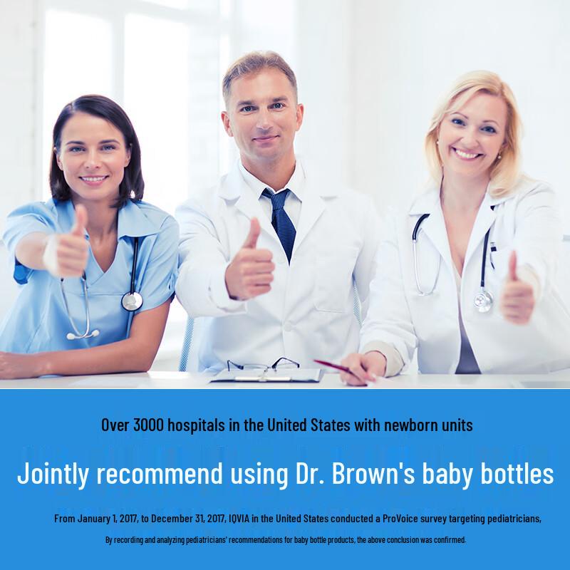Dr. Brown's Anti-Colic Wide-Neck Glass Baby Bottle