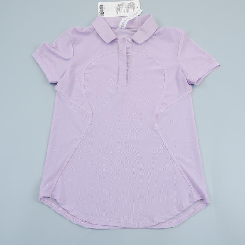 Women's Quick-Dry Polo Shirt - Breathable Moisture-Wicking Knit for Yoga & Fitness