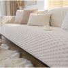 Solid Color Sofa Cushion, Winter Plush, Thickened Warmth and Anti Slip Seat Cushion, Simple and Modern Winter Style