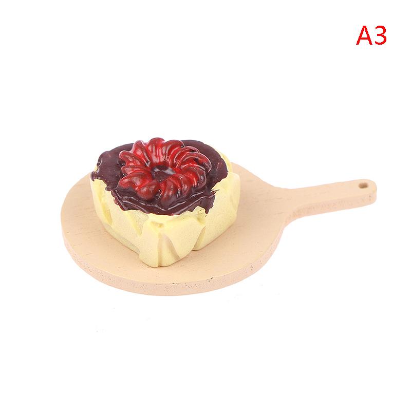 1-3PCS 1:12 Dollhouse Miniature Silver Rectangular Food Tray Mini Cake Fruits Plate Modle Furniture Doll House Decor Accessories