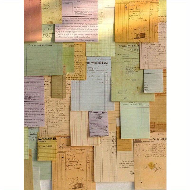 1 Pack (Approx 100pcs) Vintage Mixed Materials Collection Pack - Retro Post Office Series, DIY Scrapbooking And Journaling Supply Paper