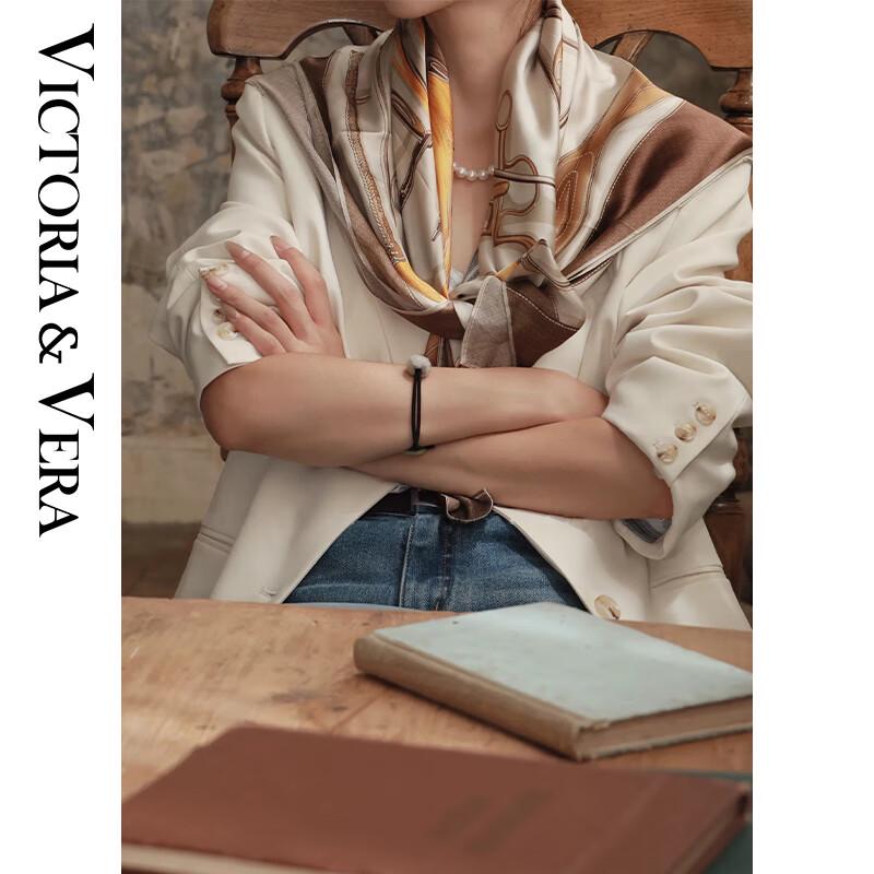 VICTORIA&VERA Mulberry Silk Printed Scarf